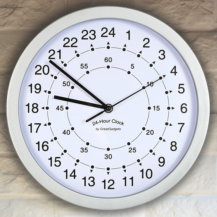 Orologio da parete 24 ore
