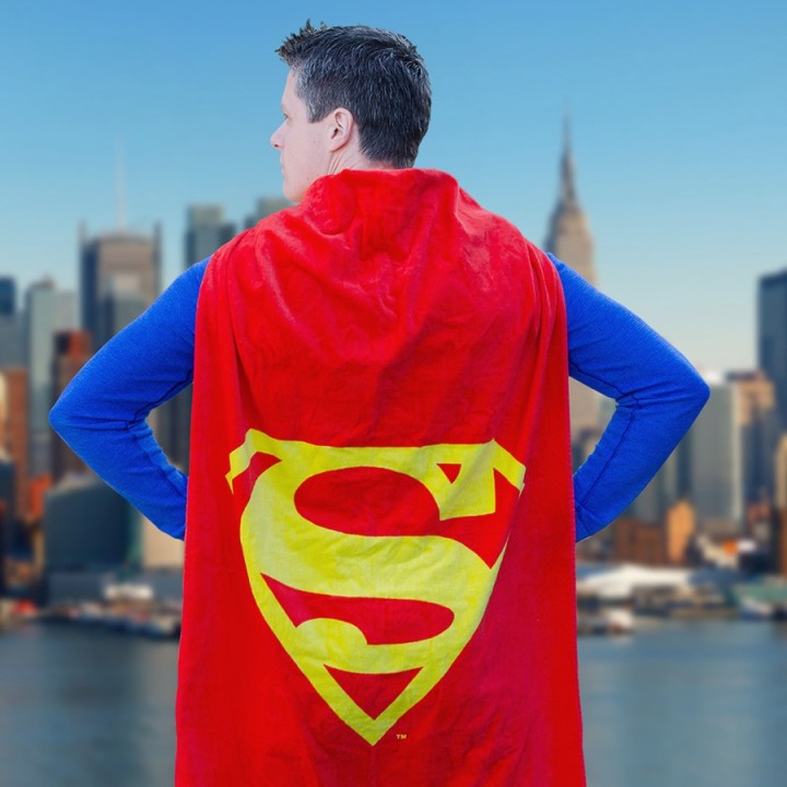 Salviettone mantello di Superman