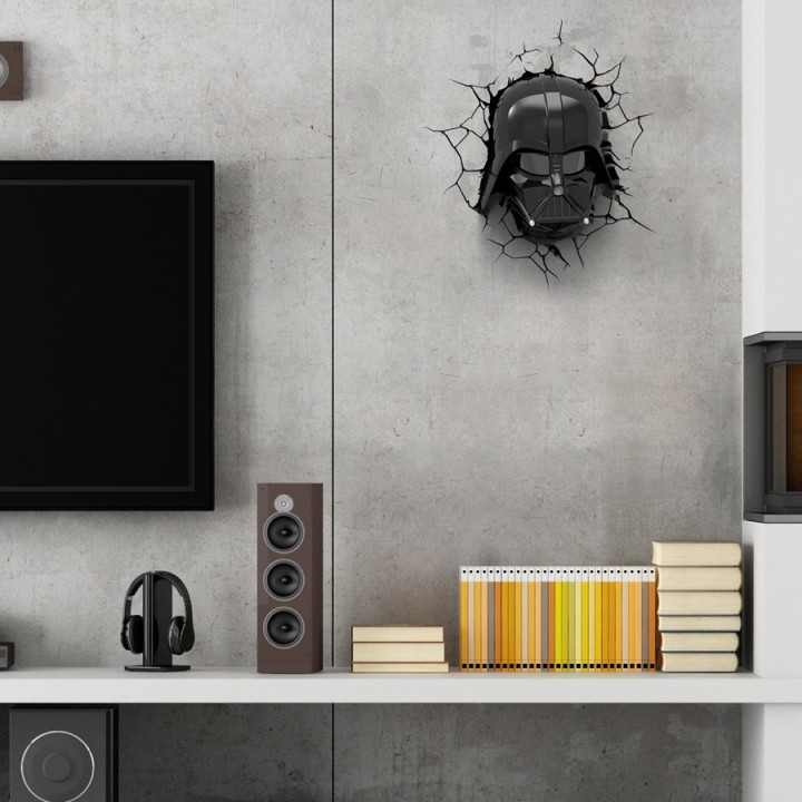 Luce da parete 3D Darth Vader