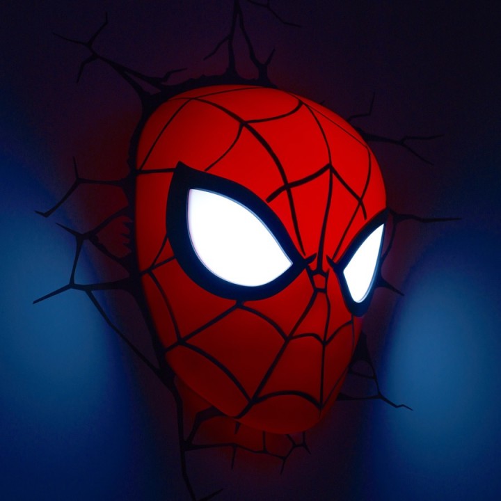 Luce da parete 3D Spider-Man