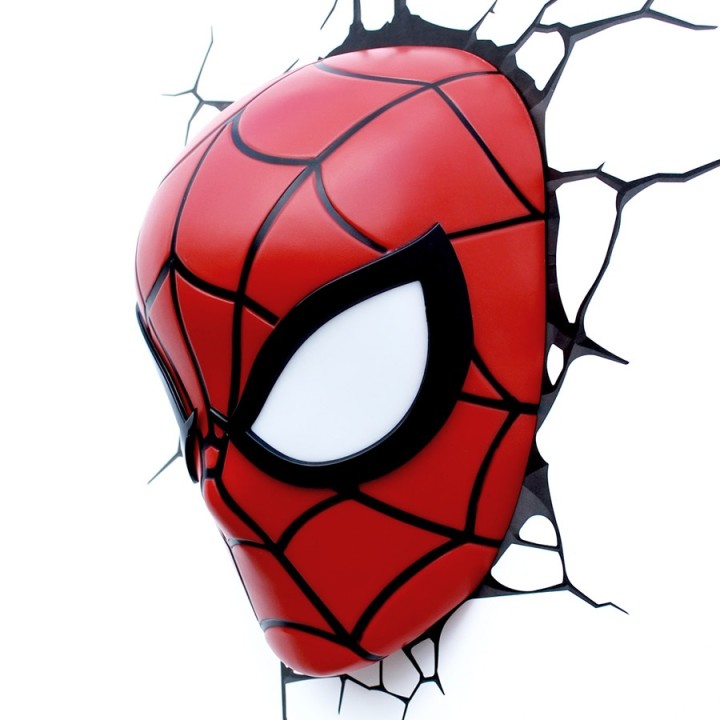Luce da parete 3D Spider-Man