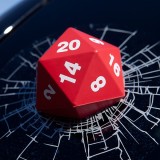 Dado da 20 adesivo 3D