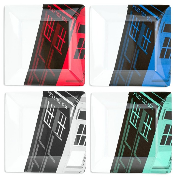 Piatti TARDIS Pop Art