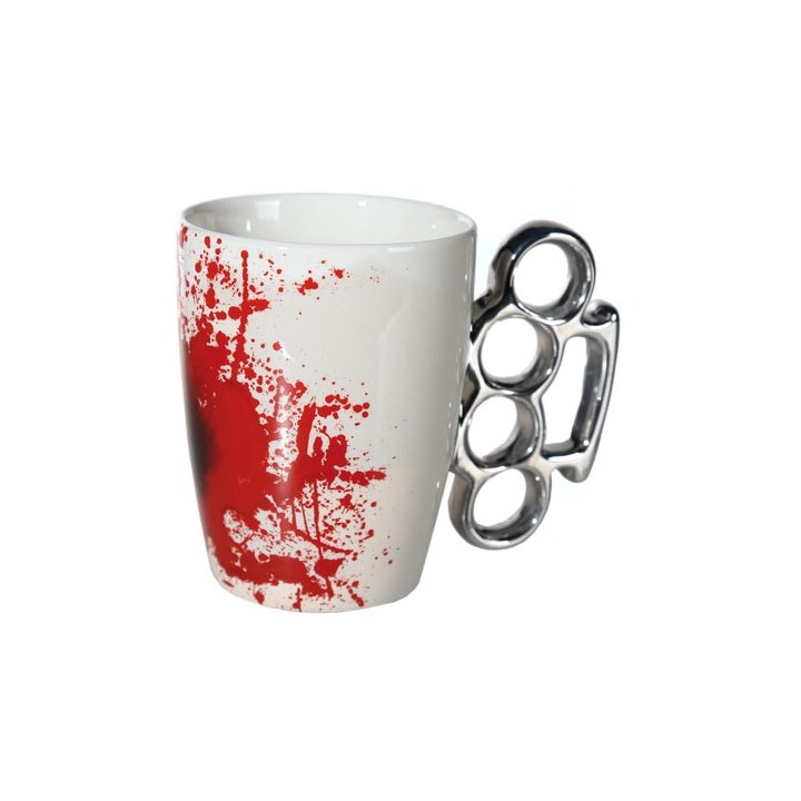 Tazza tirapugni insanguinata
