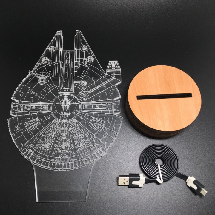 Light Art 3D – Millennium Falcon