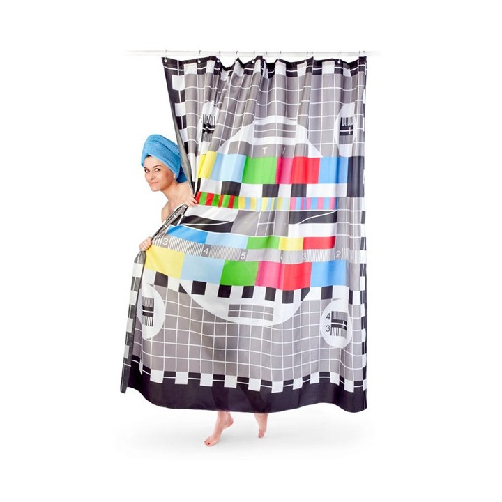 Tenda da doccia Test Card