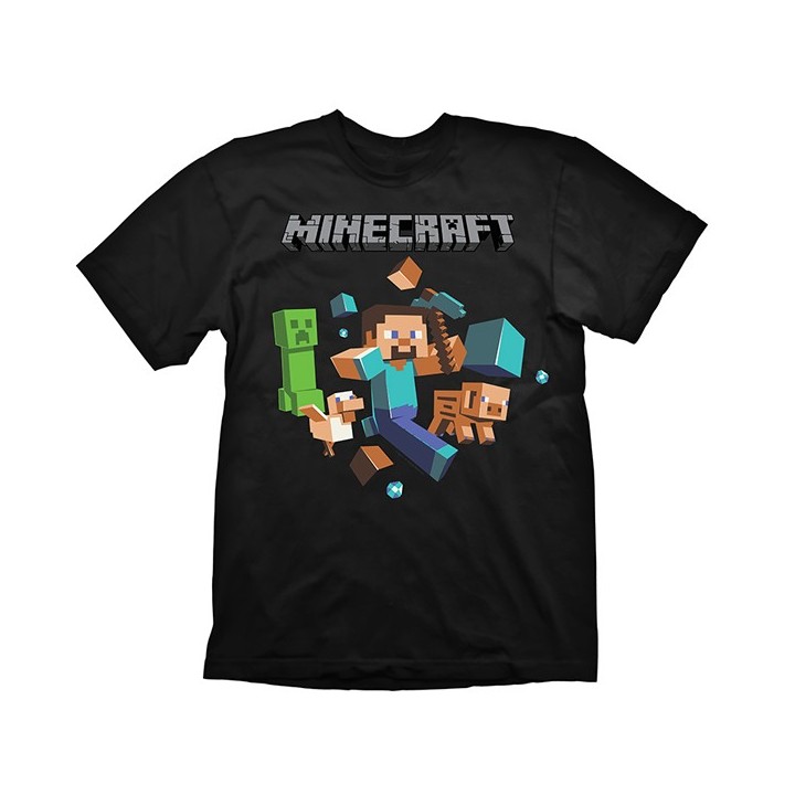 Maglietta Minecraft - Steve Run Away