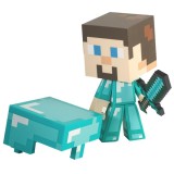 Action Figure Diamond Steve Minecraft