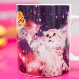 Tazza Gattino spaziale