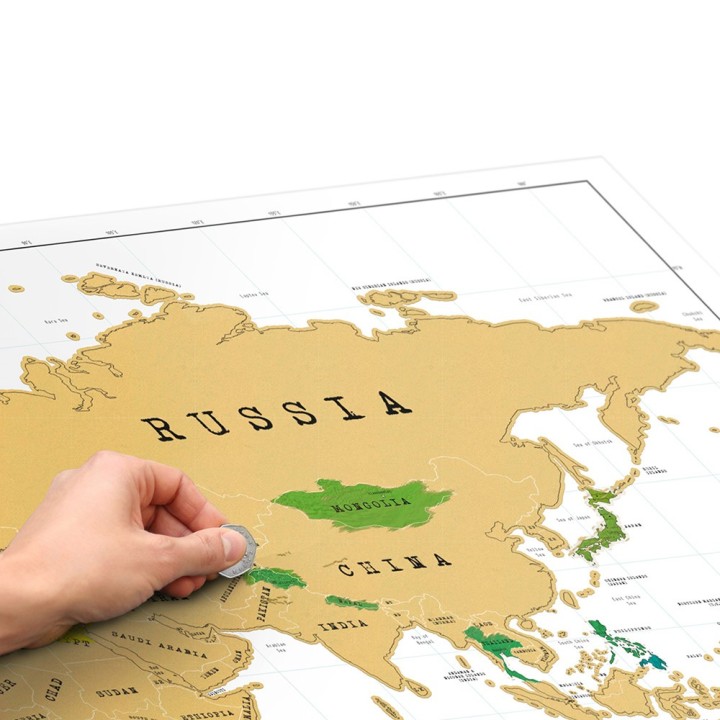 Mappa del mondo da grattare XL
