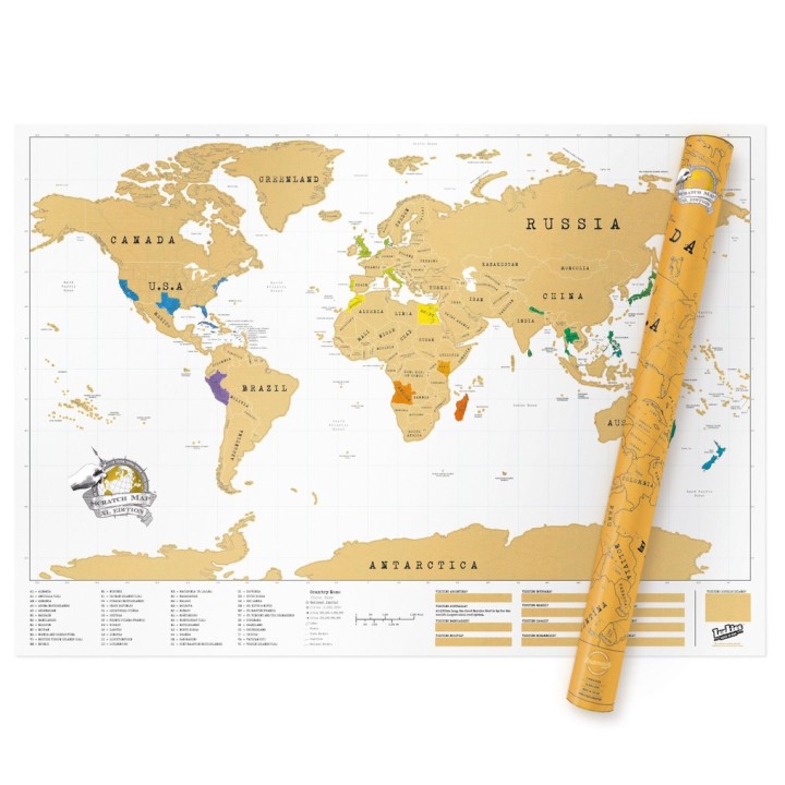 Mappa del mondo da grattare XL