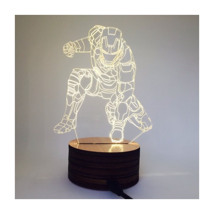 Light Art 3D – Iron Man