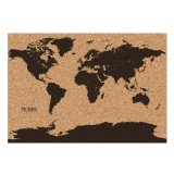 Mappa del mondo in sughero