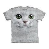 Maglietta Big Face Gatto Bianco - Bambino