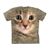 Maglietta Big Face gatto Beige - Bambino	