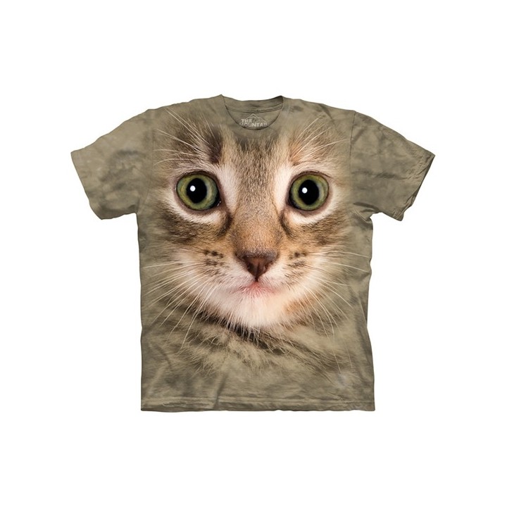Maglietta Big Face gatto Beige - Bambino	