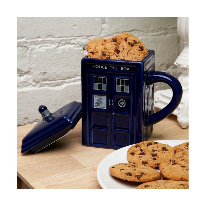 Mug Doctor Who TARDIS con coperchio