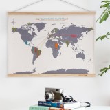 Mappa del mondo al punto croce