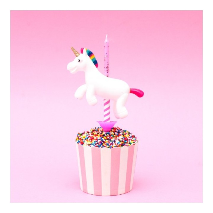 Unicorno porta candeline