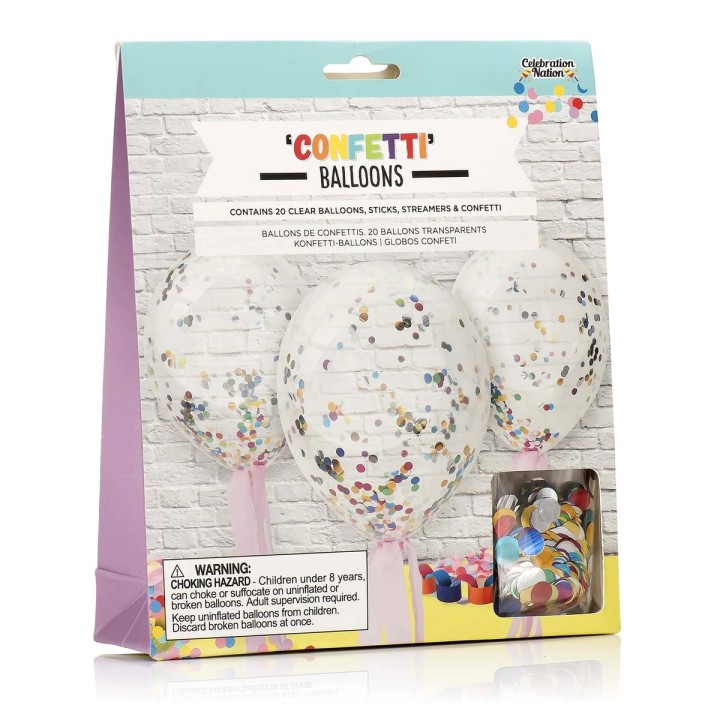 Palloncini con coriandoli