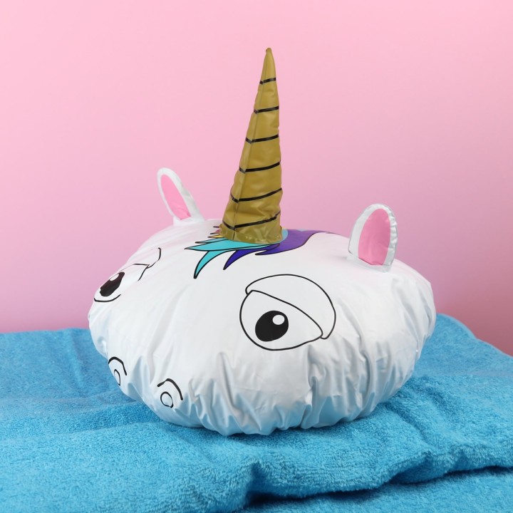 Cuffia da doccia unicorno