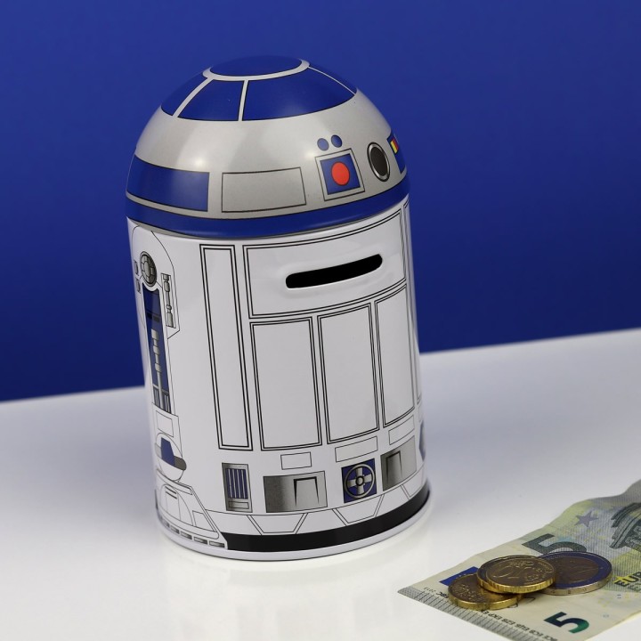 Salvadanaio R2-D2 di latta