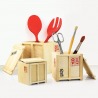 Container di legno portaoggetti
