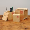 Container di legno portaoggetti