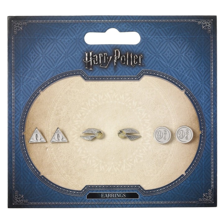 Tris di orecchini Harry Potter