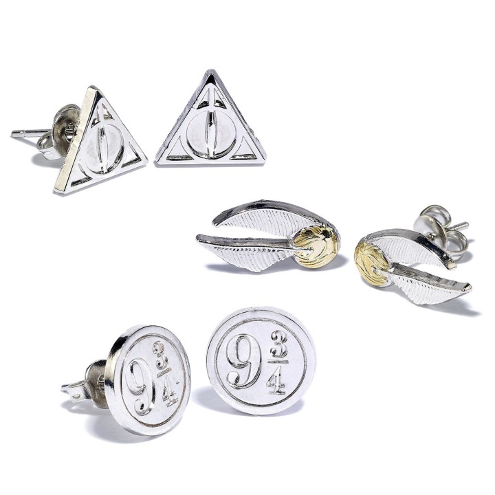 Tris di orecchini Harry Potter