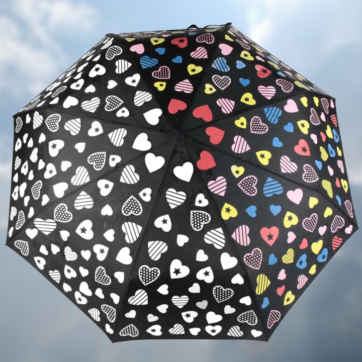 Ombrellino cuori cambia colore