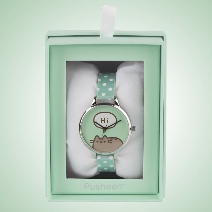 Orologio Pusheen Cat a pois