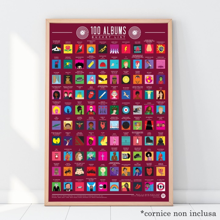 Poster 100 album da ascoltare