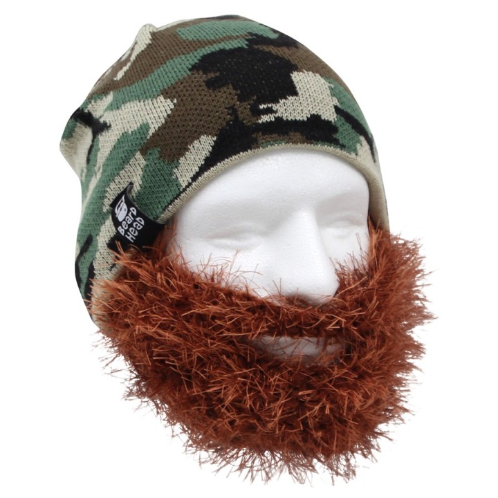 Cappello con Barba cespugliosa mimetico