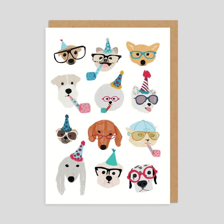Biglietto di auguri Party Dogs