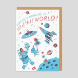Biglietto di auguri Compleanno spaziale