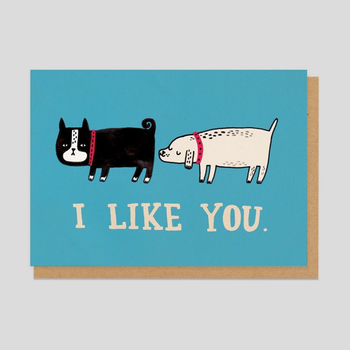 Biglietto di auguri I like You - Dogs