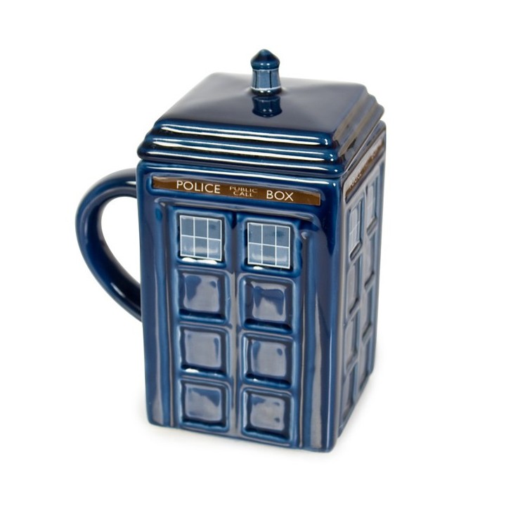 Mug Doctor Who TARDIS con coperchio