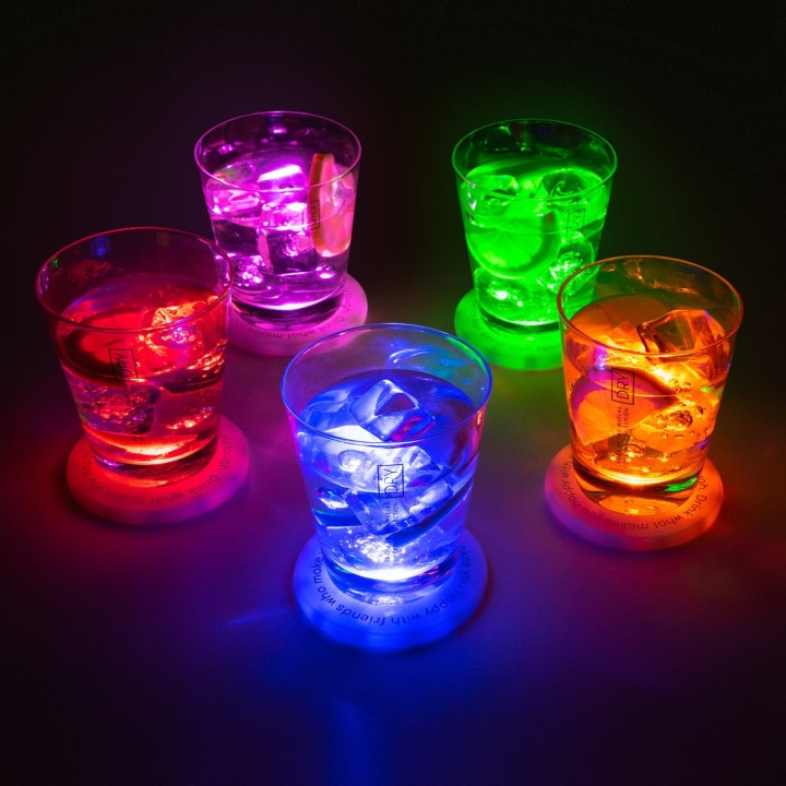 Sottobicchieri luminosi UFO