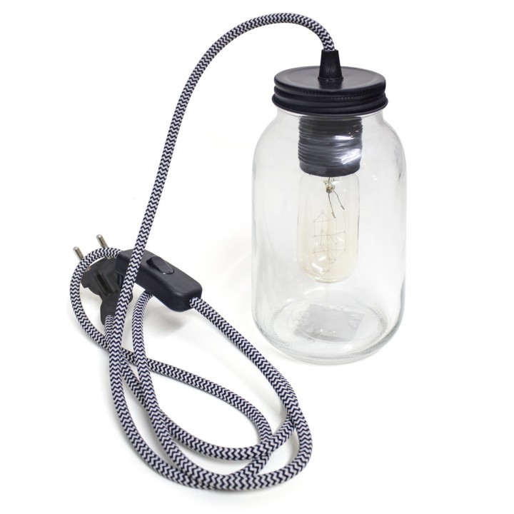 Lampada vaso per conserve
