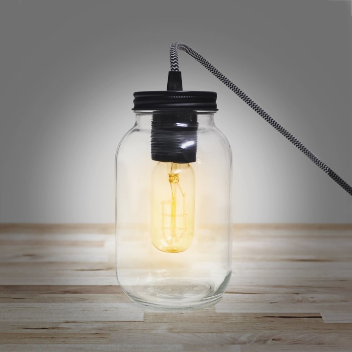 Lampada vaso per conserve