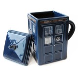 Mug Doctor Who TARDIS con coperchio