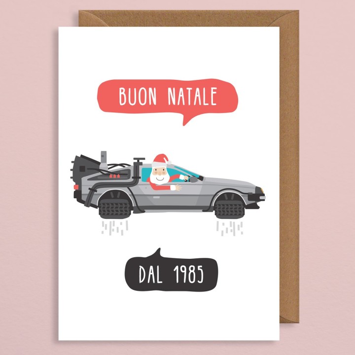 Biglietto di Natale Ritorno al Futuro