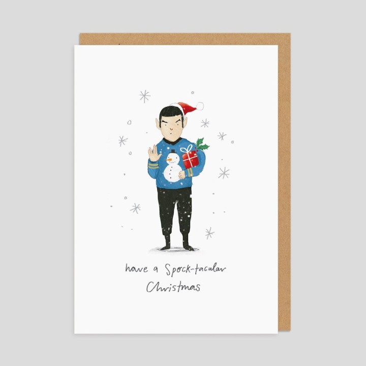 Biglietto di auguri di Natale Spock