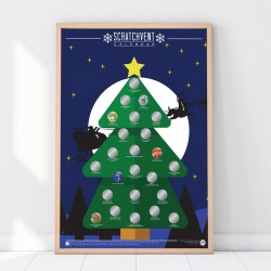 Poster da grattare di Natale