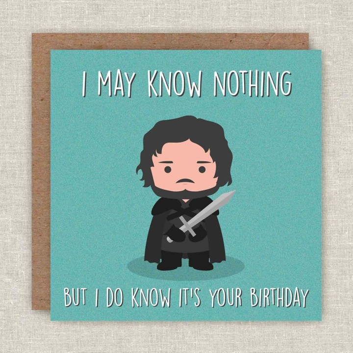 Biglietto di compleanno Jon Snow