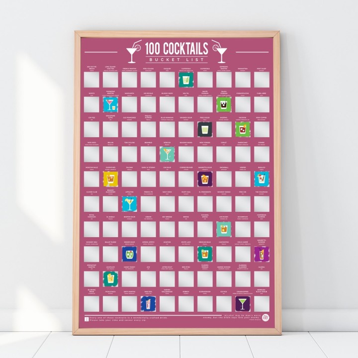 Poster 100 cocktail