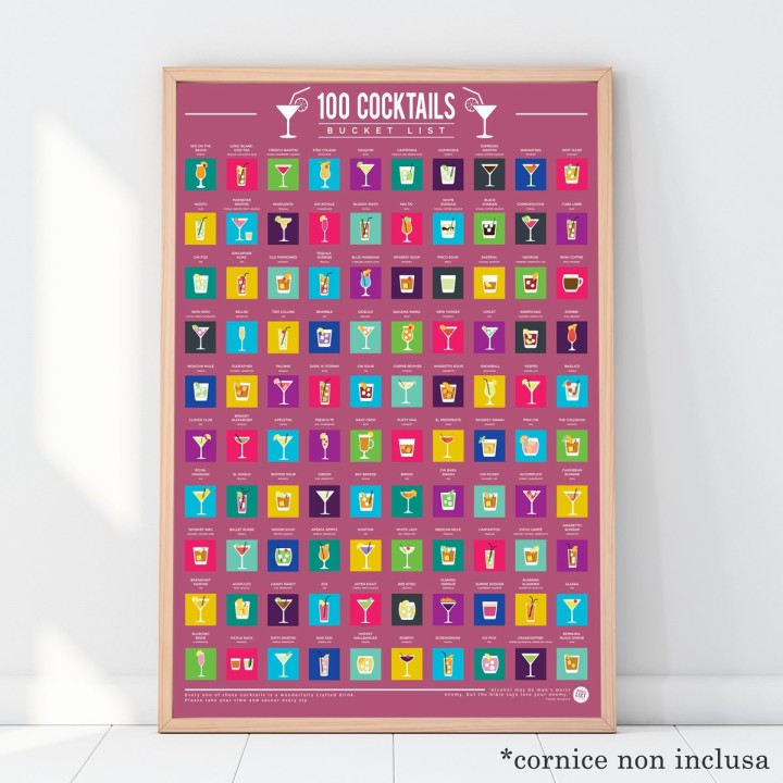 Poster 100 cocktail