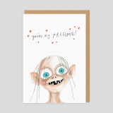 Biglietto di auguri Gollum