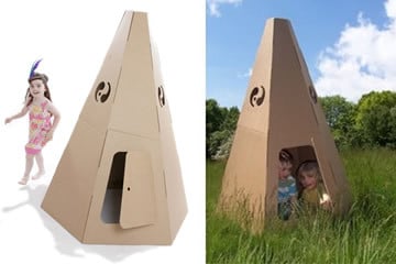 Tenda Indiana di cartone